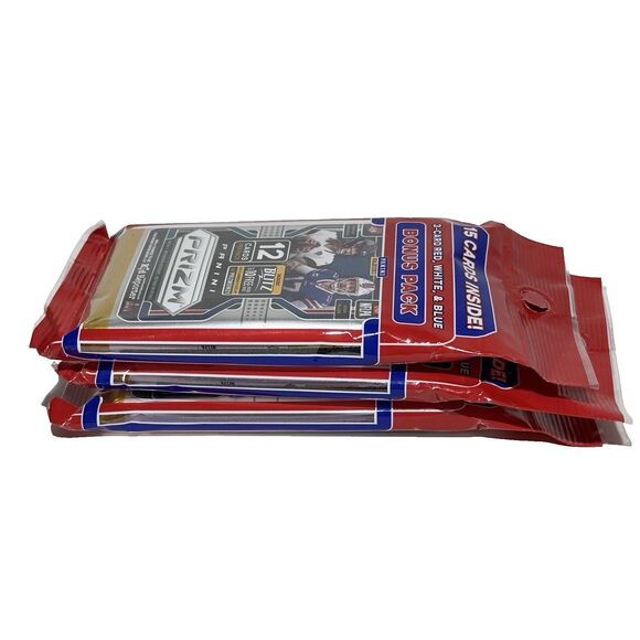 2021 Panini Prizm Football Cello Value Pack Lot of 3 Factory Sealed NFL Cards - Picture 3 of 3